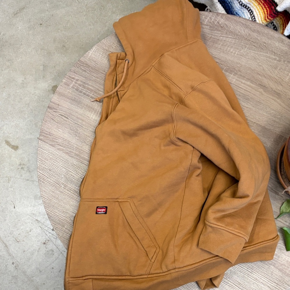 Wrangler Brown Hooded Pullover Sweatshirt